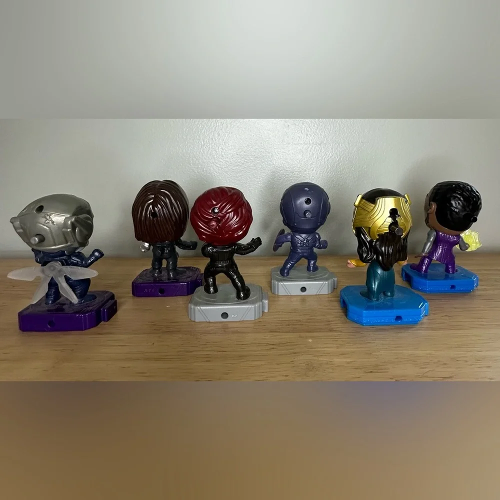 Lot Of 6 McDonald’s Marvel Avengers Endgame, Legends Eternals Action Figure Toys